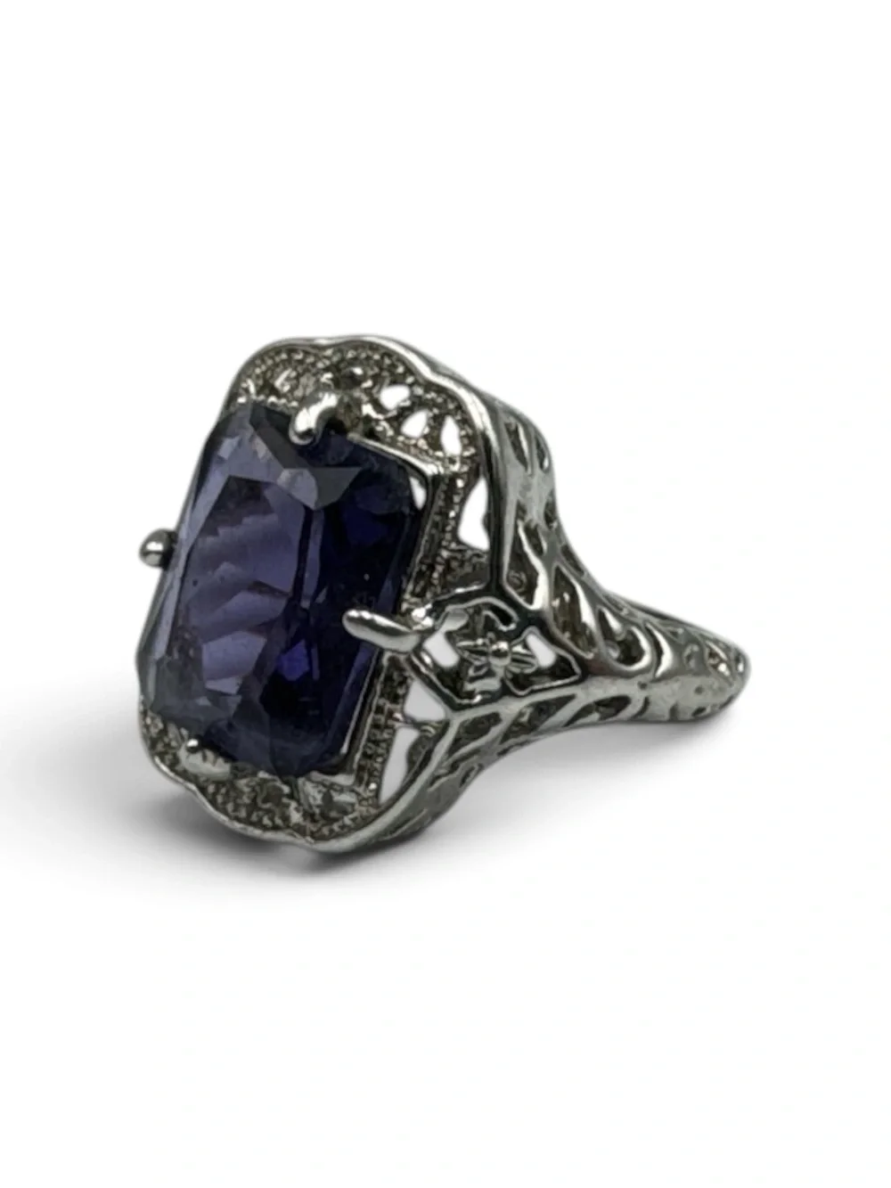 Vintage purple glass